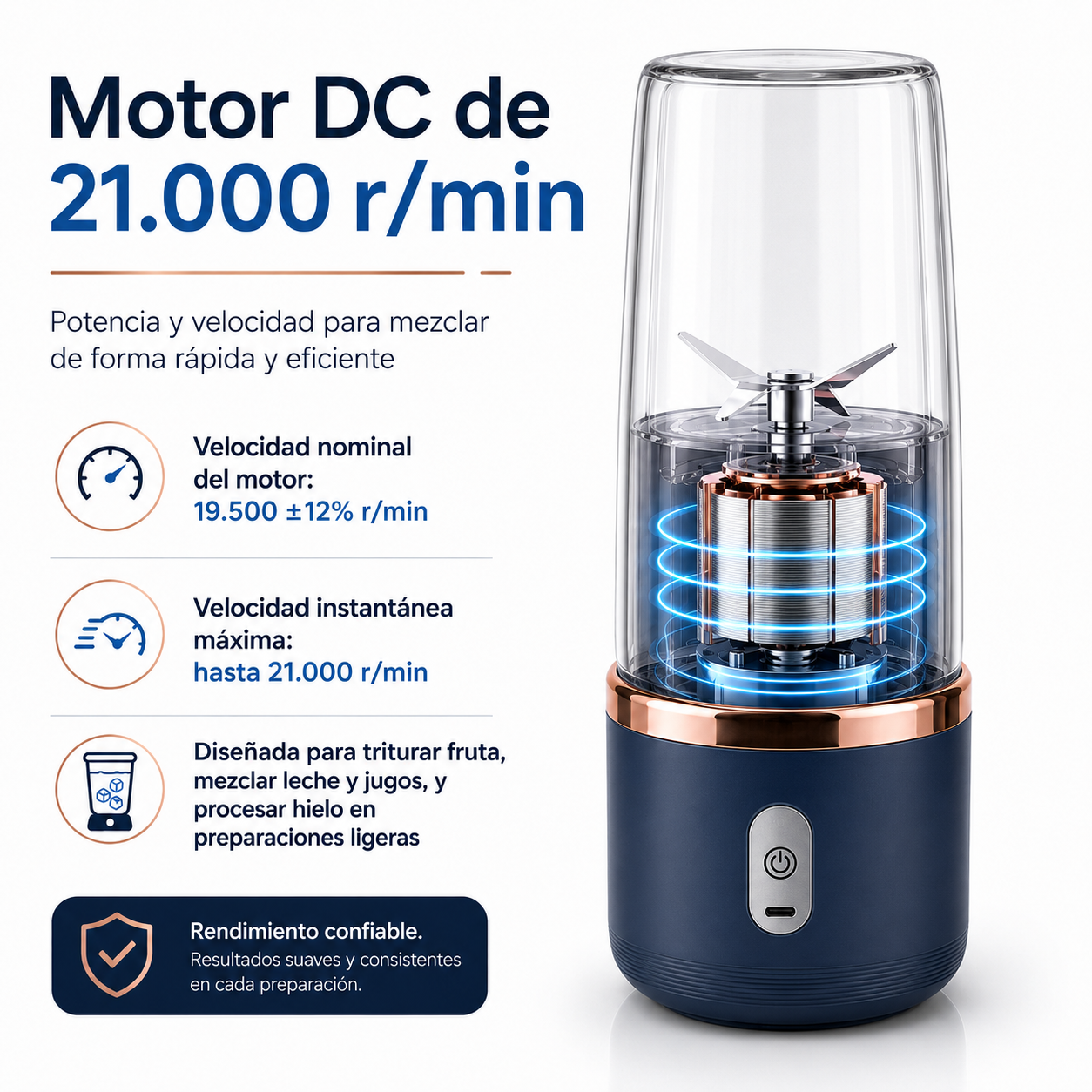 Breeze™ Batidora Portátil Recargable