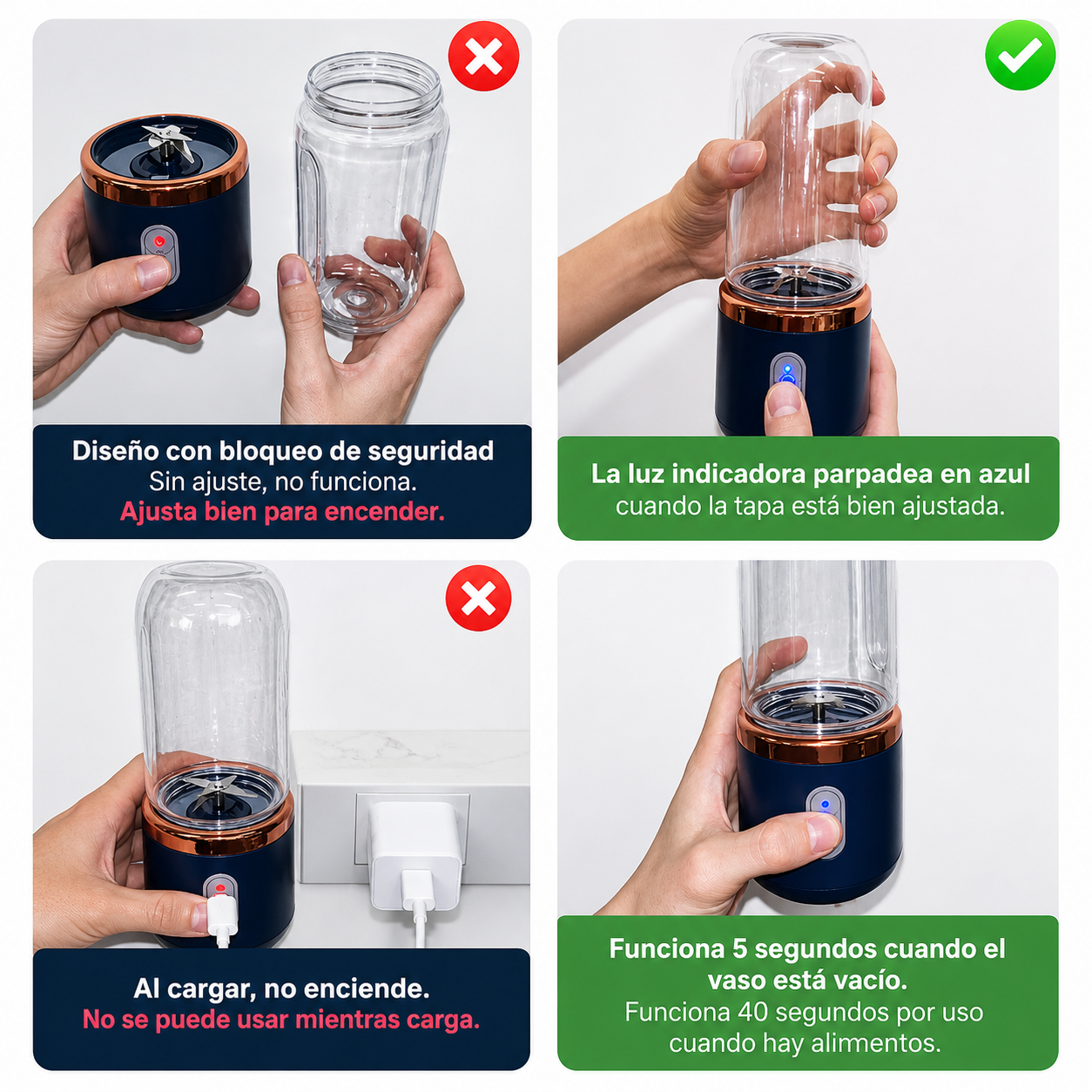 Batidora Portátil Recargable